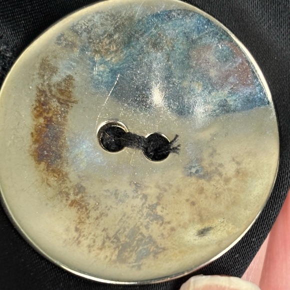 Ramy Brook Dress Womens 2 Black Jessica Blazer Mini Double Breasted Tuxedo FLAWS - Picture 15 of 15